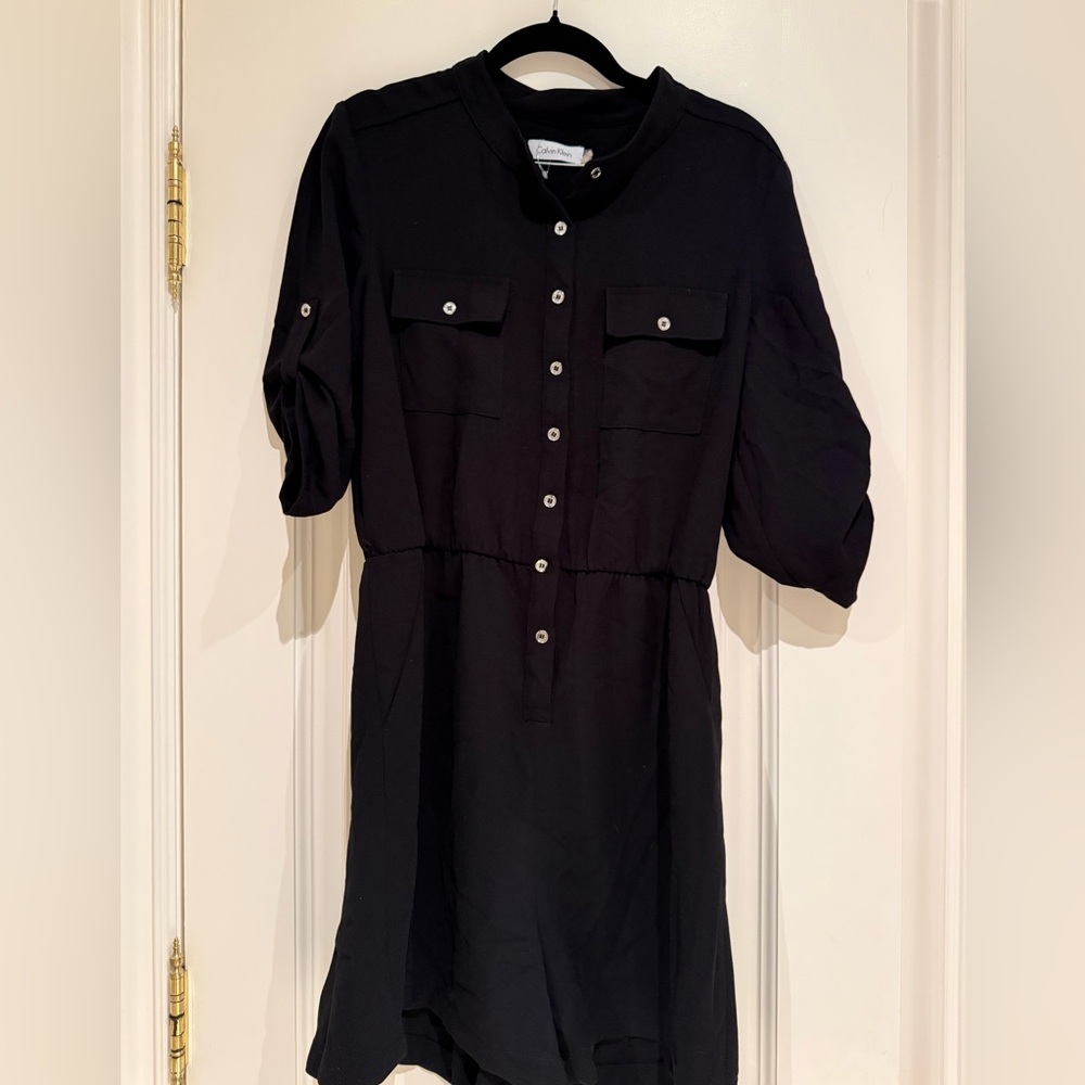 Elegant Black Button-Up shorts romper